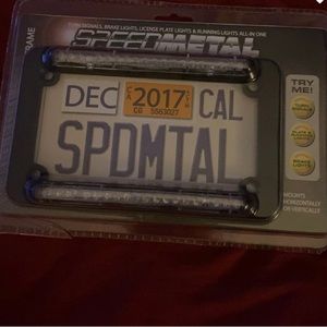 SpeedMetal LED License Plate Frame